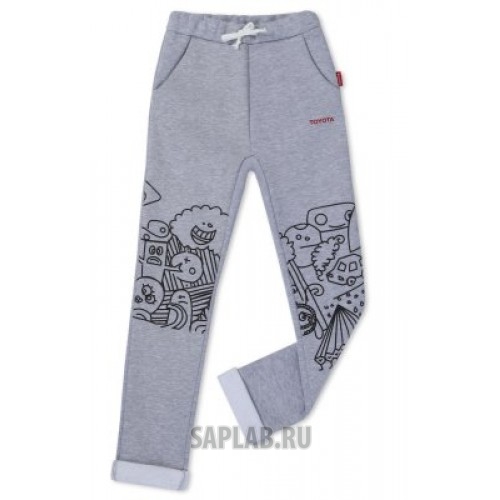 Купить запчасть TOYOTA - TMDR23B128 Детские штаны для мальчиков Toyota Boys Pants, Grey Melange, артикул TMDR23B128