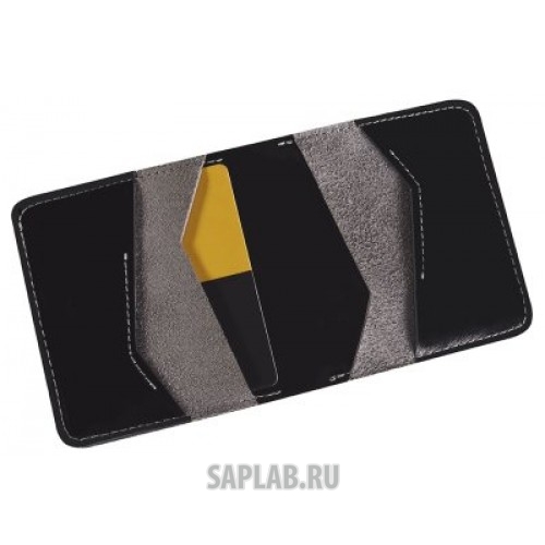 Купить запчасть TOYOTA - TMSUV04WAL Кожаное портмоне Toyota Leather Wallet, Weekend, Black/Grey, артикул TMSUV04WAL