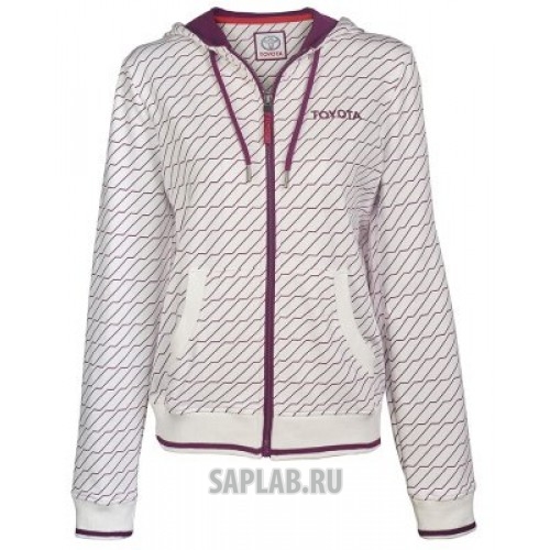 Купить запчасть TOYOTA - TMSUV2L01S00 Женская толстовка Toyota Ladies Hoody, Weekend, White/Lilac, артикул TMSUV2L01S00