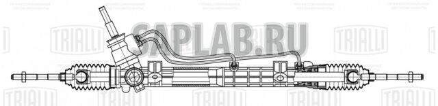 Купить запчасть TRIALLI - CRS7701 Рулевой механизм (рейка) гидравлич. Лада Largus (12-),Renault Logan (04-) с ГУР (CRS 7701)