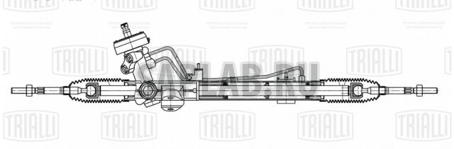 Купить запчасть TRIALLI - CRS7702 Рулевой механизм (рейка) гидравлич. Hyundai Solaris (10-) (CRS 7702)