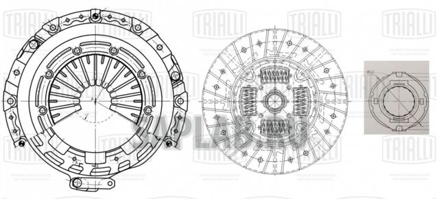 Купить запчасть TRIALLI - FR0822 Сцепление в сборе (кмпл.) для ам Kia Sportage (04-) 2.0i (FR 0822)