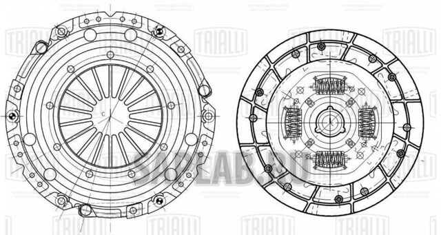 Купить запчасть TRIALLI - FR2112 Сцепление в сборе (кмпл. без муфты) для ам Opel Astra J (09-) 1.6i (FR 2112)