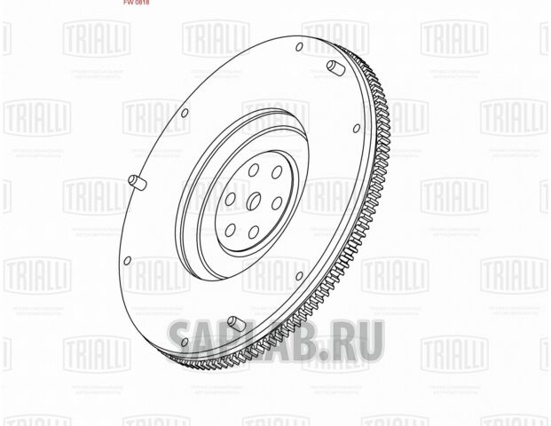 Купить запчасть TRIALLI - FW0819 Маховик одномасс. для ам Hyundai Solaris (10-) (106 зуб.) (FW 0819)