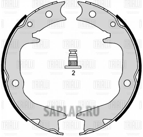 Купить запчасть TRIALLI - GF110102 Колодки торм. барабан. зад. для ам Mitsubishi Outlander I (03-) ст. торм. (GF 110102)