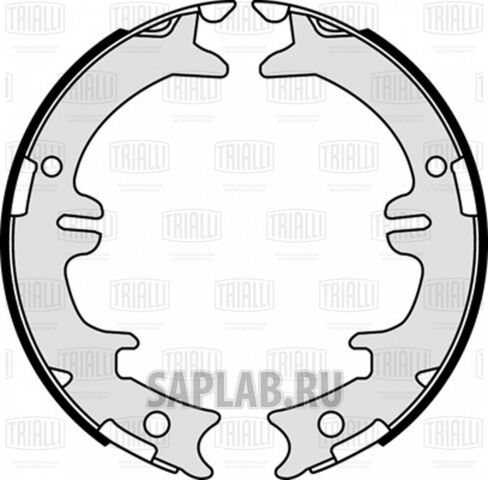 Купить запчасть TRIALLI - GF1913 Колодки торм. барабан. зад. для ам Lexus RX (03-) ст. торм. 190x45 (GF 1913)