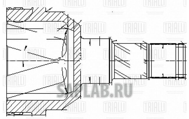 Купить запчасть TRIALLI - GO0546 ШРУС внутр. для ам Daewoo Nexia (95-),Chevrolet Lacetti (04-) MT Linea Perfezione (GO 0546)