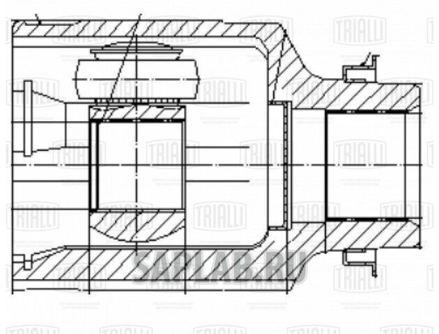 Купить запчасть TRIALLI - GO0851 ШРУС внутр. прав. для ам Kia Spectra (00-) Ижевск Linea Perfezione (GO 0851)