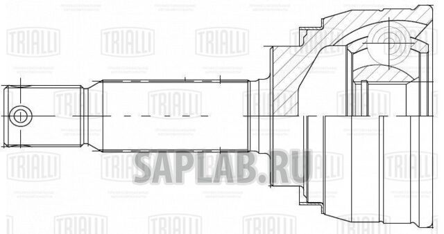 Купить запчасть TRIALLI - GO0853 ШРУС наруж. для ам Hyundai Accent (94-) MT Linea Perfezione (GO 0853)