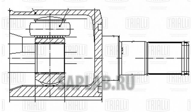 Купить запчасть TRIALLI - GO0854 ШРУС внутр. для ам Hyundai Accent (00-) TaGAZ 1.5 Linea Perfezione (GO 0854)