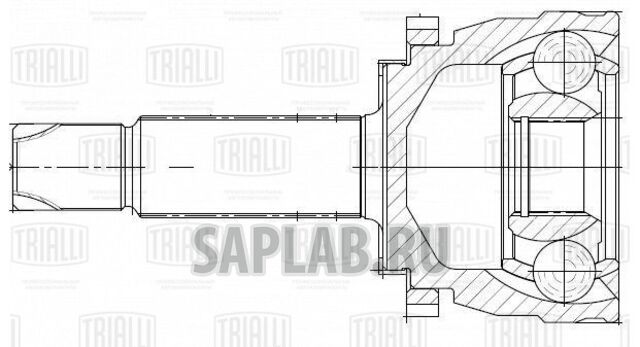 Купить запчасть TRIALLI - GO0855 ШРУС наруж. для ам Hyundai Solaris (10-),Kia Rio (11-) ABS Linea Perfezione (GO 0855)