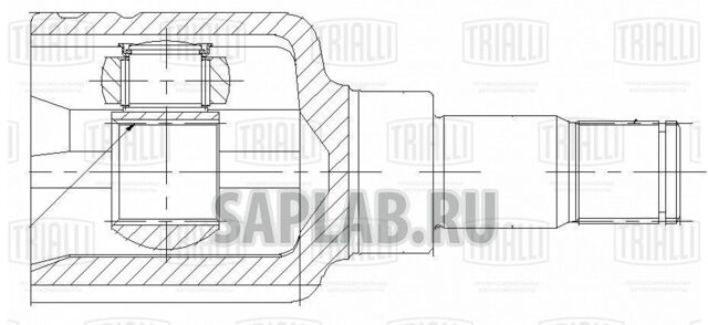 Купить запчасть TRIALLI - GO1065 ШРУС внутр. лев. для ам Ford Focus II (05-),C-Max (03-) 1.8i MT Linea Perfezione (GO 1065)