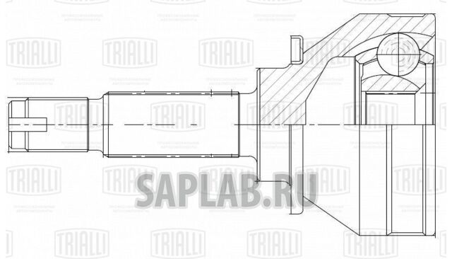 Купить запчасть TRIALLI - GO282 ШРУС наруж. для ам ЗАЗ 1102 Linea Perfezione (GO 282)