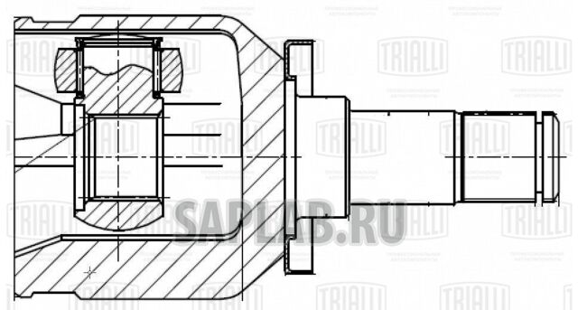 Купить запчасть TRIALLI - GO287 ШРУС внутр. для ам Лада 2108 (трипод.) Linea Perfezione (GO 287)