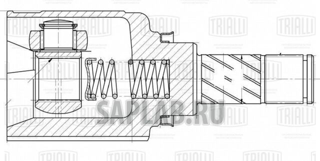 Купить запчасть TRIALLI - GO290 ШРУС внутр. для ам Лада Largus (12-) 1.6 16V Linea Perfezione (GO 290)