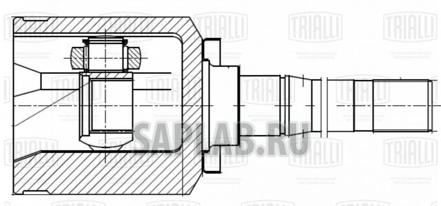 Купить запчасть TRIALLI - GO432 ШРУС внутр. лев. для ам Лада 2121 (трипод.) Linea Perfezione (GO 432)