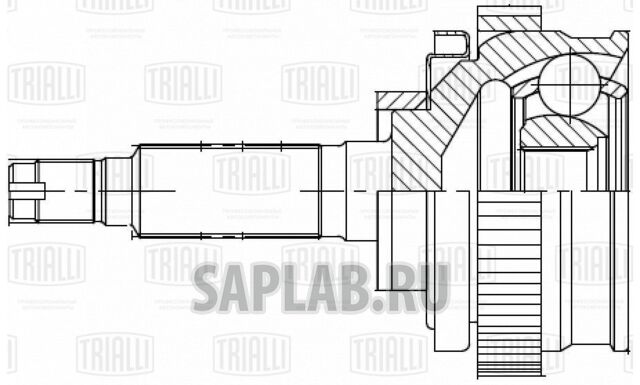 Купить запчасть TRIALLI - GO445 ШРУС наруж. для ам Лада 2123 ABS Linea Perfezione (GO 445)