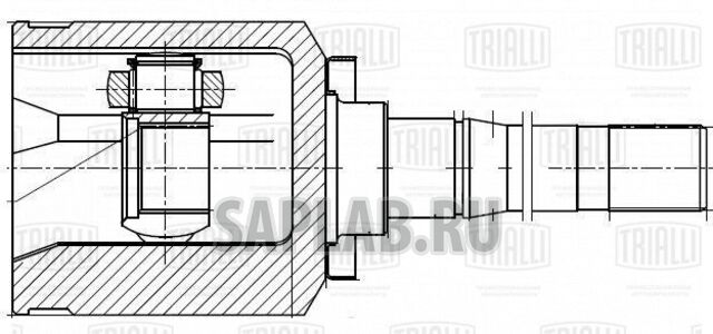 Купить запчасть TRIALLI - GO446 ШРУС внутр. лев. для ам Лада 2123 (трипод.) Linea Perfezione (GO 446)