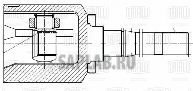 Купить запчасть TRIALLI - GO448 ШРУС внутр. прав. для ам Лада 2123 (трипод.) Linea Perfezione (GO 448)