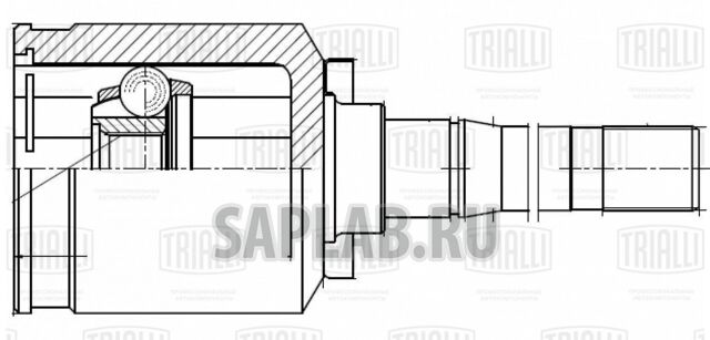 Купить запчасть TRIALLI - GO449 ШРУС внутр. прав. для ам Лада 2123 (шарик.) Linea Perfezione (GO 449)