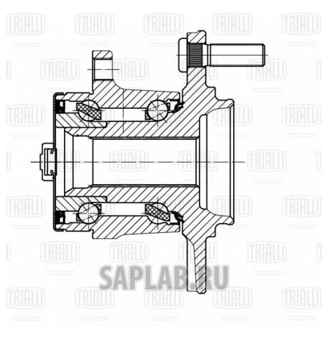 Купить запчасть TRIALLI - MR0370 Ступица задн. в сборе с подшип. для ам Dodge Caliber (06-),Mitsubishi ASX (10-) 4WD (MR 0370)