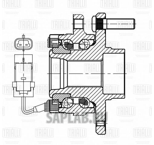 Купить запчасть TRIALLI - MR0534 Ступица перед. в сборе с подшип. для ам Chevrolet Epica (10-) н,о (MR 0534)