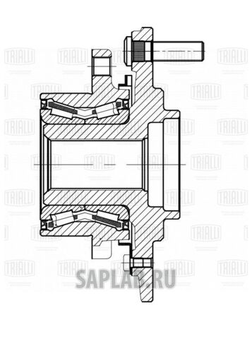 Купить запчасть TRIALLI - MR1101 Ступица перед. в сборе с подшип. ам Mitsubishi L200 (06-),Pajero Sport (08-) MR1101