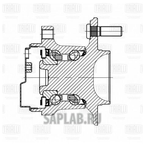 Купить запчасть TRIALLI - MR1491 Ступица задн. в сборе с подшип. для ам Nissan Juke (10-) (MR 1491)