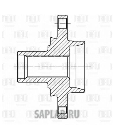 Купить запчасть TRIALLI - MR1604 Ступица перед. Fiat Albea (96-) (MR 1604)