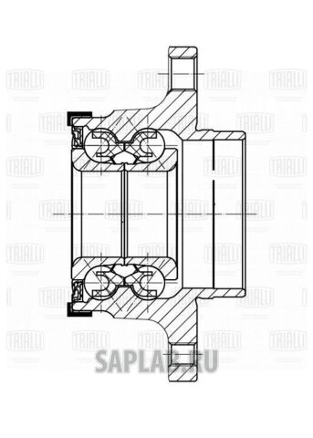 Купить запчасть TRIALLI - MR1682 Ступица задн. в сборе с подшип. для ам Fiat Linea (07-) (MR 1682)