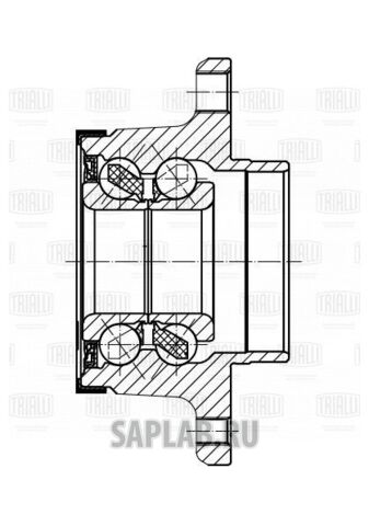 Купить запчасть TRIALLI - MR1684 Ступица задн. в сборе с подшип. для ам Fiat Doblo (01-) (MR 1684)