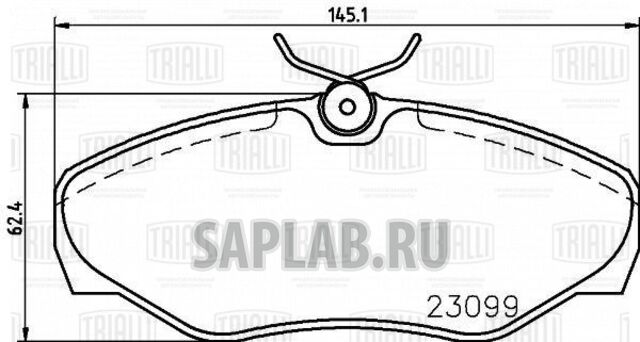 Купить запчасть TRIALLI - PF0914 Колодки торм. диск. перед. для ам Renault Trafic (01-) (PF 0914)