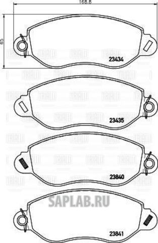 Купить запчасть TRIALLI - PF1041 Колодки торм. диск. перед. для ам Ford Transit (00-) FWD (PF 1041)