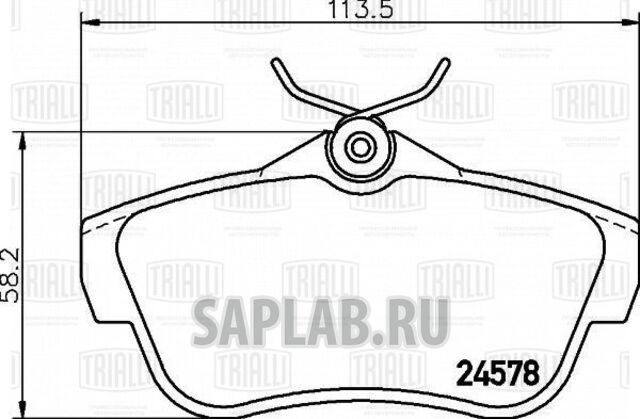 Купить запчасть TRIALLI - PF4026 Колодки тормозные диск. зад. Peugeot Expert (07-) , Citroen Jumpy (07-) (PF 4026)