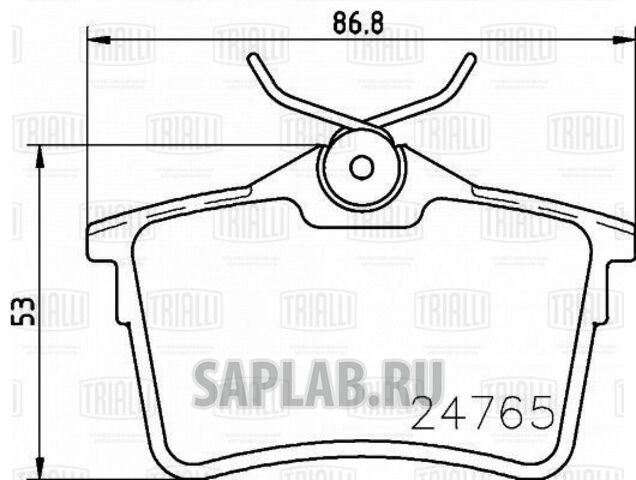 Купить запчасть TRIALLI - PF4087 Колодки тормозные диск. зад. Peugeot 308 (07-),Partner (08-),Citroen Berlingo (08-) (PF 4087)