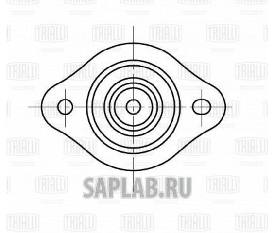 Купить запчасть TRIALLI - SA0565 Опора амортизатора задн. Chevrolet Aveo (02-) (SA 0565)