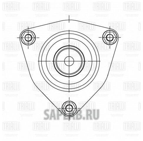 Купить запчасть TRIALLI - SA1151 Опора стойки перед. Mitsubishi Outlander (07-),Lancer (07-) (с подшип.) (SA 1151)