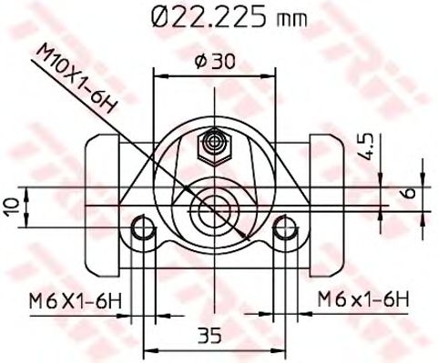 Купить запчасть TRW - BWB111 Цилиндр колесный AUDI 80 (B3), VW GOLF III -ABS 91-97 BWB111