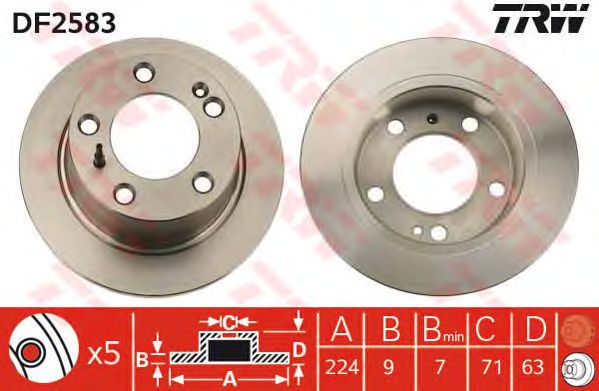 Купить запчасть TRW - DF2583 