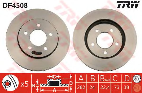 Купить запчасть TRW - DF4508 