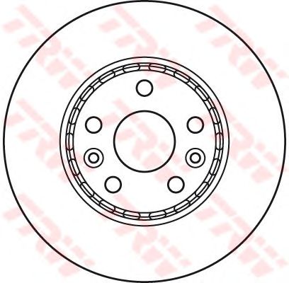 Купить запчасть TRW - DF6110 Диск тормозной передний RENAULT KANGOO II (15") DF6110