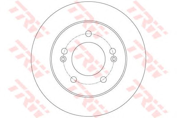 Купить запчасть TRW - DF6144 Диск тормозной задний KIA VENGA, HYUNDAI ix20 DF6144