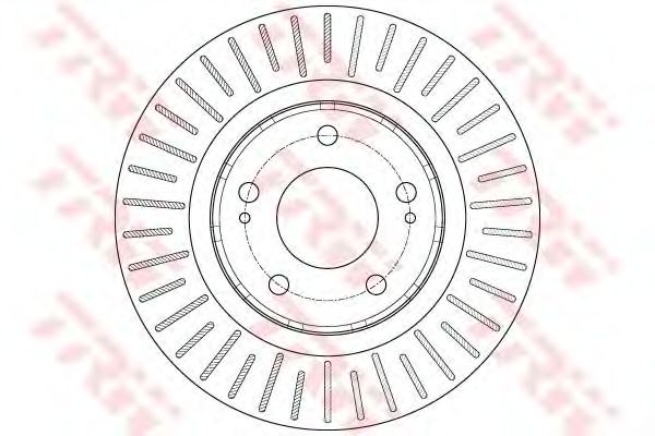 Купить запчасть TRW - DF6174 Диск тормозной передний MITSUBISHI OUTLANDER II-III, PEUGEOT 4007 DF6174