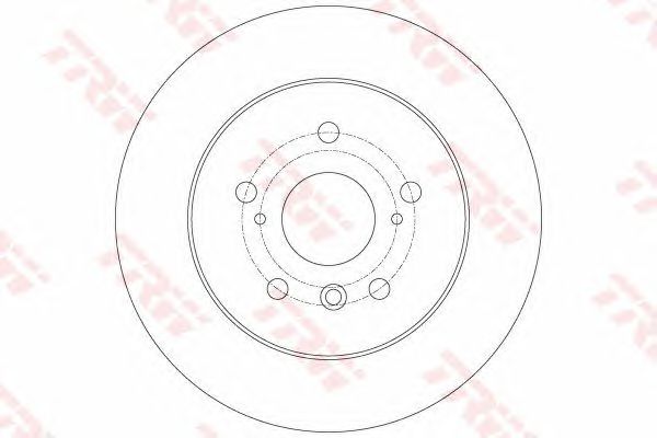 Купить запчасть TRW - DF6176 Диск тормозной задний TOYOTA CAMRY (V40, V50) DF6176