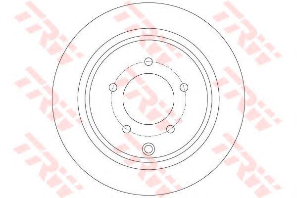 Купить запчасть TRW - DF6177 Диск тормозной зад CITROEN,MITSUBISHI,PEUGEOT