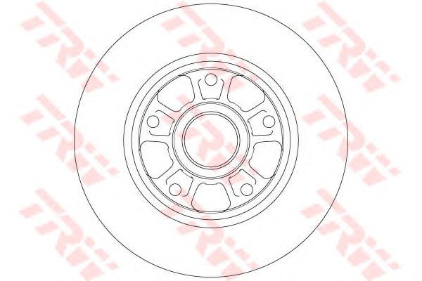 Купить запчасть TRW - DF6182 Диск тормозной зад RENAULT FLUENCE (L3_) 1.6 01.2013 -  <=> RENAULT FLUENCE (L3_) 2.0 16V 05.2011 - 