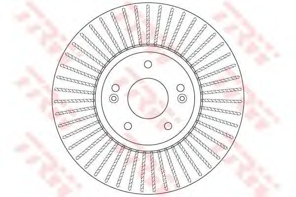 Купить запчасть TRW - DF6222 Диск тормозной передний HYUNDAI SANTA FE II 2.2CRDI, 2.7 DF6222