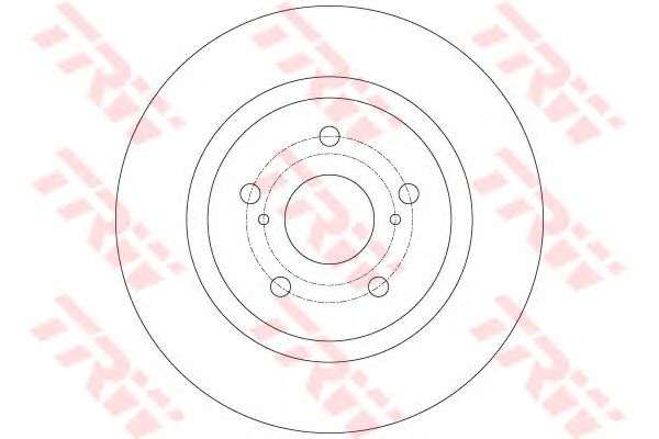 Купить запчасть TRW - DF6324 Диск тормозной зад TOYOTA AVENSIS Saloon (_T27_) 1.8 (ZRT271_) 11.2008 -  <=> TOYOTA AVENSIS Saloon (_T27_) 2.0 (ZRT272_) 11.2008 - 