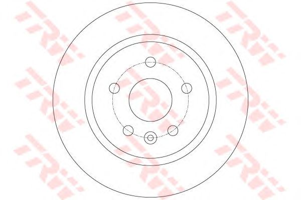 Купить запчасть TRW - DF6340 Диск тормозной задний CHEVROLET CRUZE, OPEL ASTRA J, MOKKA DF6340