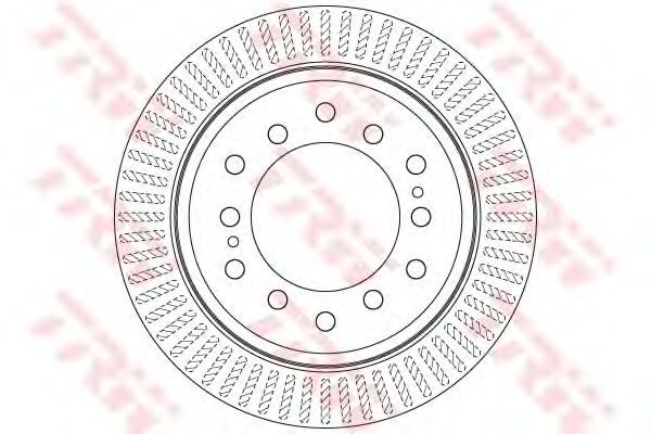 Купить запчасть TRW - DF6342 Диск тормозной задний TOYOTA LAND CRUISER PRADO 150, LEXUS GX460 DF6342